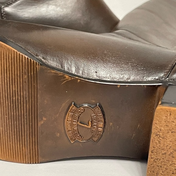 Vintage Moulded Construction zip calf riding boot-size 7-Sherpa lined - Picture 10 of 13